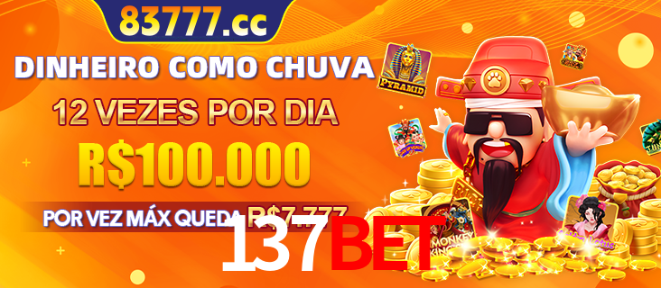 Banner do programa de recompensas Recomende para amigos do 137bet, detalhando os bônus por convidar amigos, com prêmios que chegam a R$288.888.